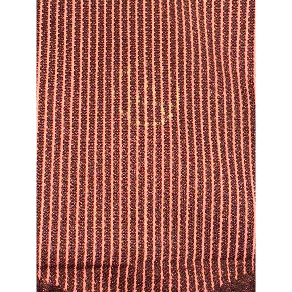 CCC Seamless Yoga Leggings Size Medium High Waist Brown Chocolate Striped Design - Picture 4 of 8